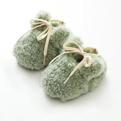 Cozy baby booties for winter