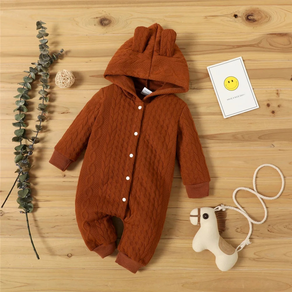 Warmer Baby-Overall mit Ohren