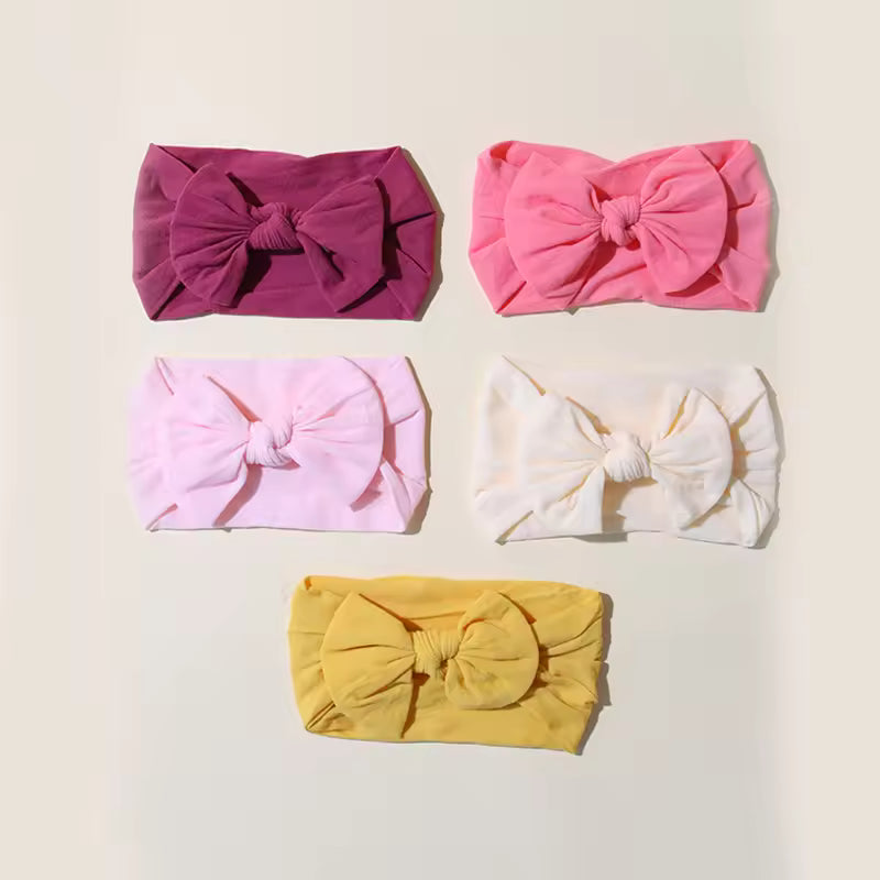 Elastic Baby Headbands - Pack of 5