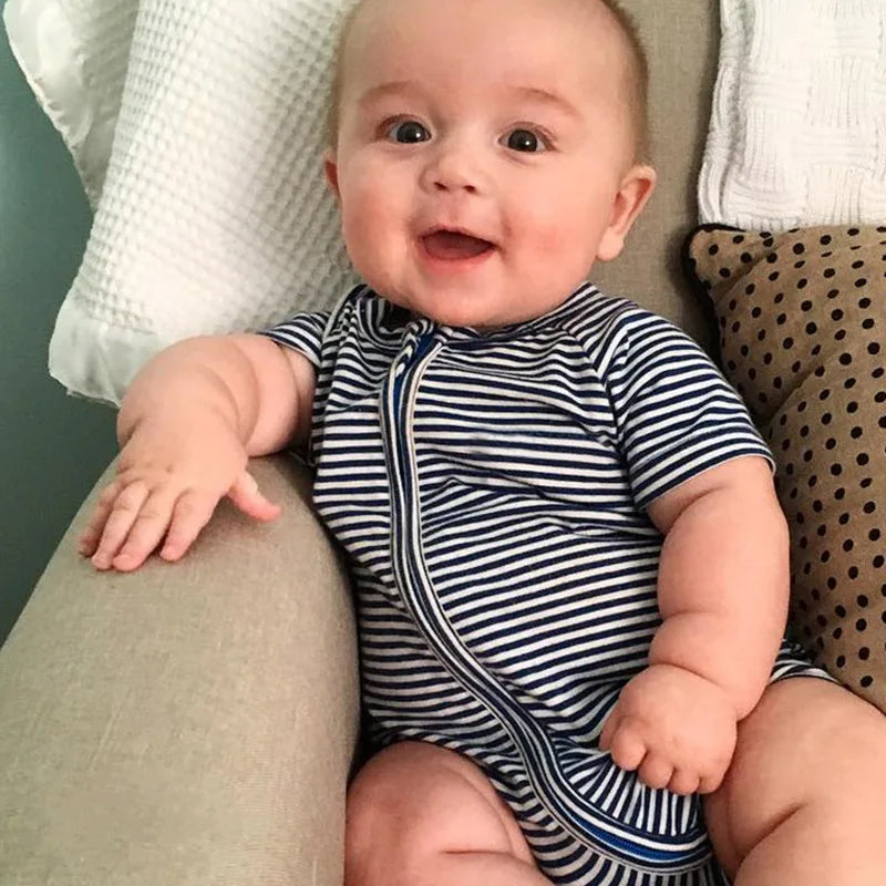 Baby-Strampler, kurzärmelig, Baumwolle, Unisex, bequemer Jumpsuit