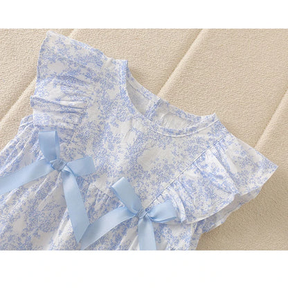 Baby-Mädchen-Strampler-Set – Boho-Blumenmuster