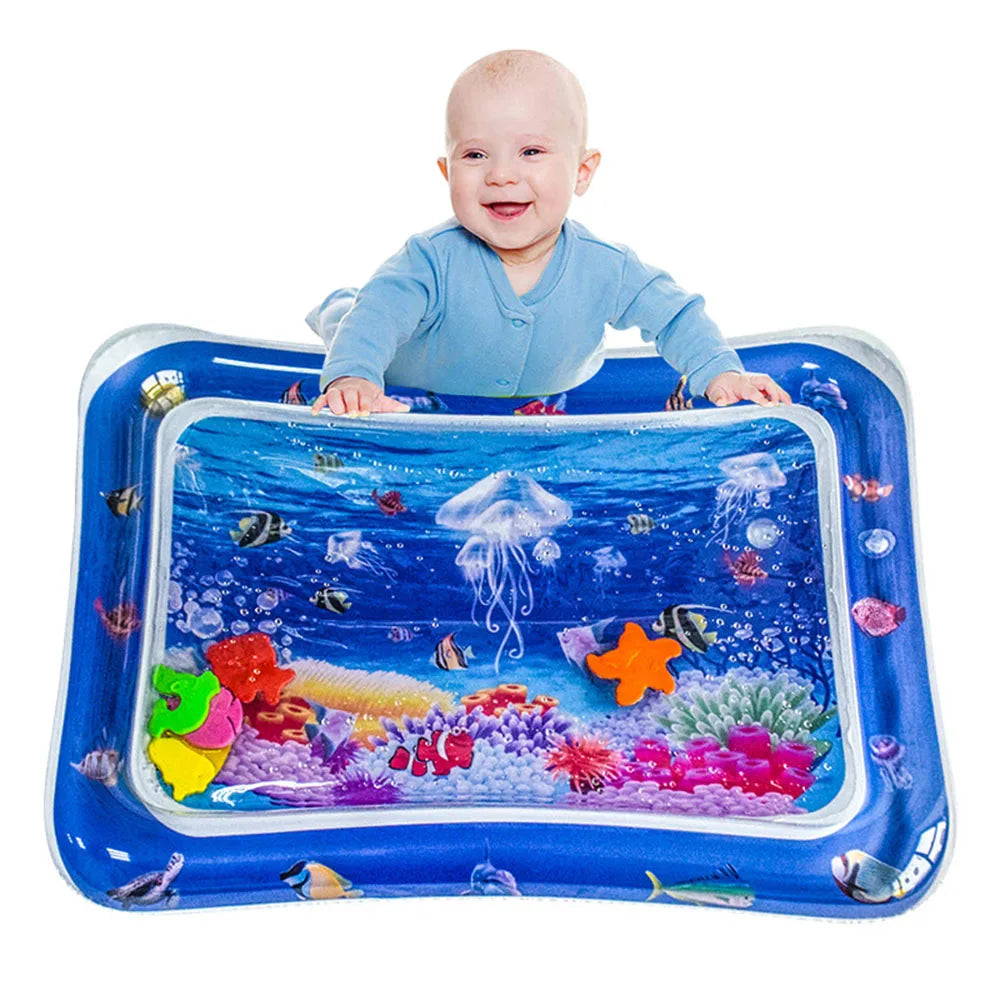 JellySplash Baby-Spielmatte – Weiße Quallen-Edition
