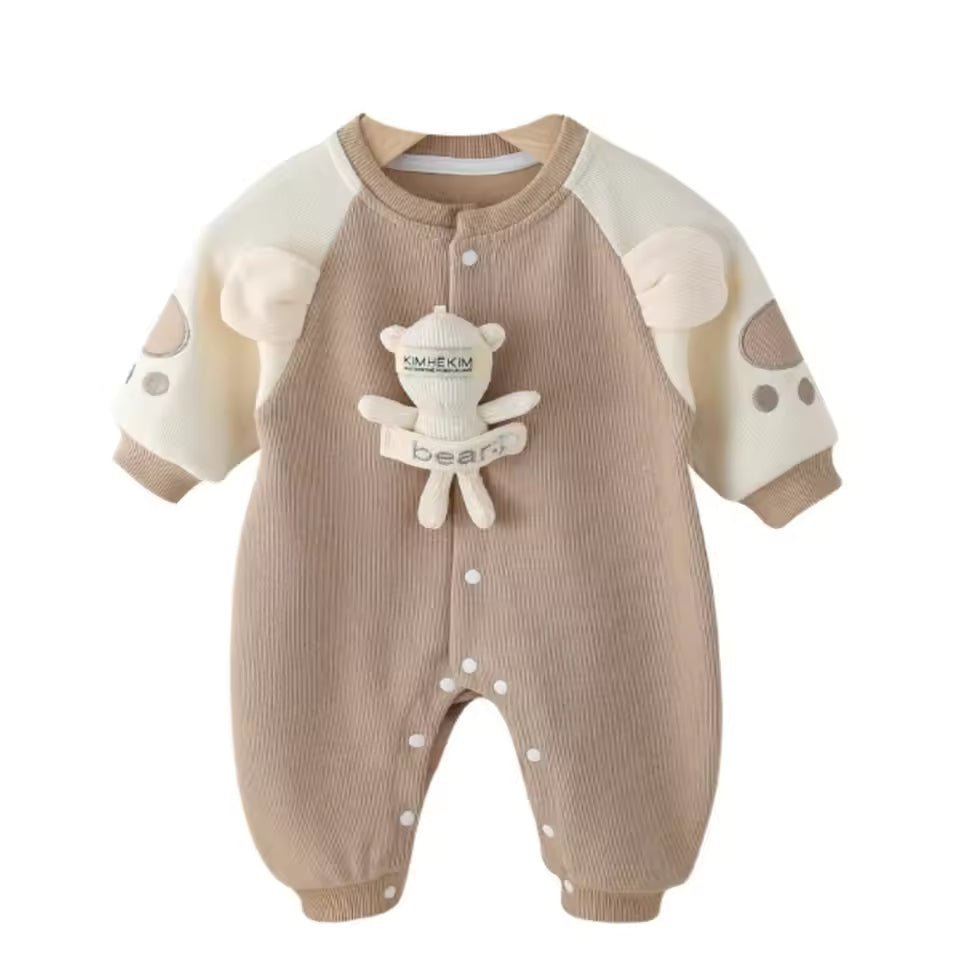 Waffelstrick-Strampler für Jungen