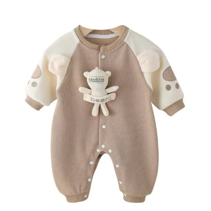 Waffelstrick-Strampler für Jungen