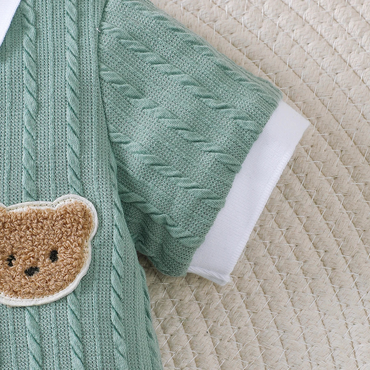 Baby-Jumpsuit Sommer Kleiner Bär Kurzarm