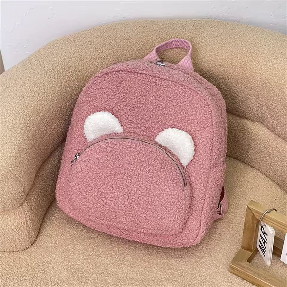 Cartoon Bear Plush Backpack