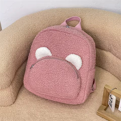 Cartoon Bear Plush Backpack