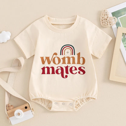 Zweiteiliger Regenbogen-Strampler für Babys