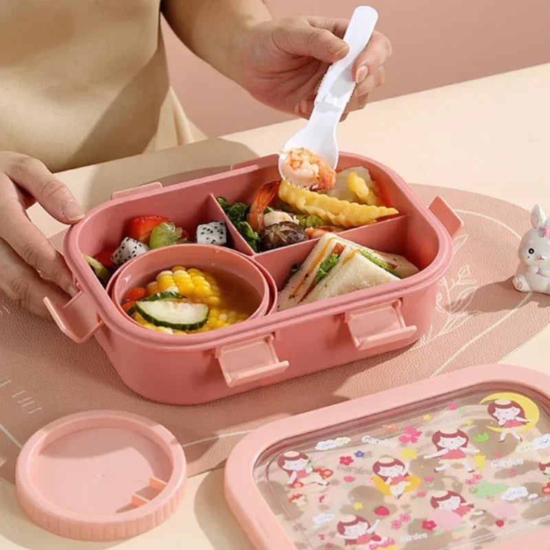 Lunchbox mit Cartoon-Motiven für Kinder