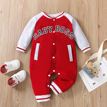 Baby-Jumpsuit mit langen Ärmeln, modisches Outfit