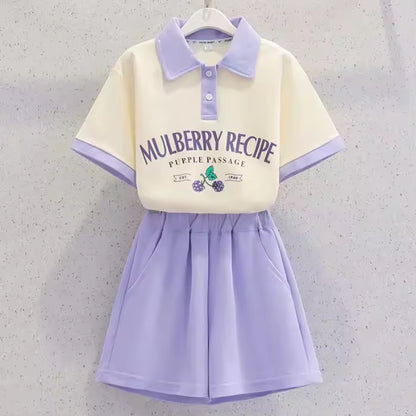 Sommerliches Kurzarm-2-teiliges Set