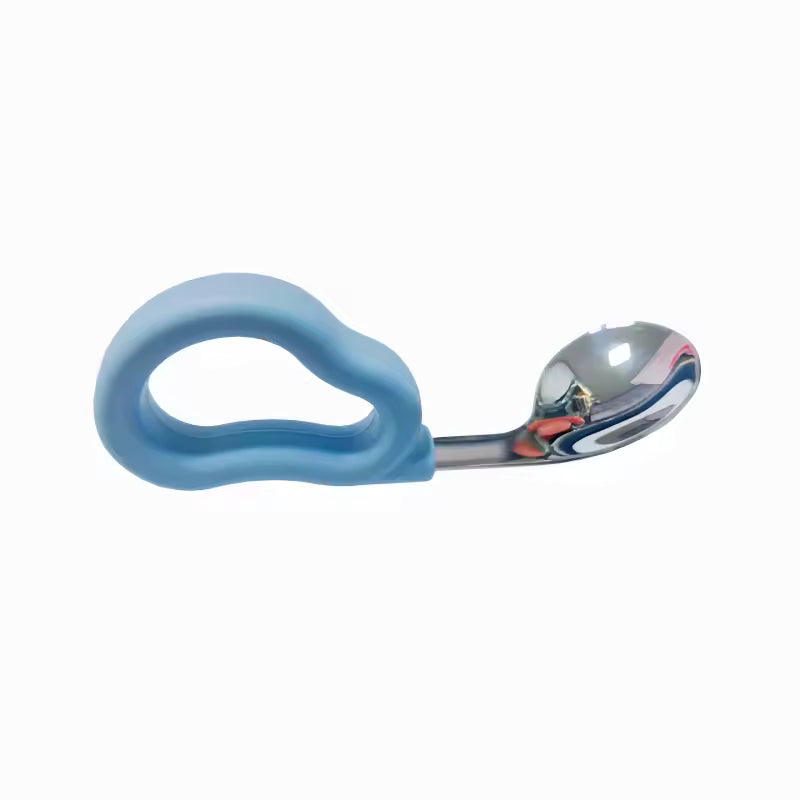 Weicher Silikonlöffel und -gabel für Babys