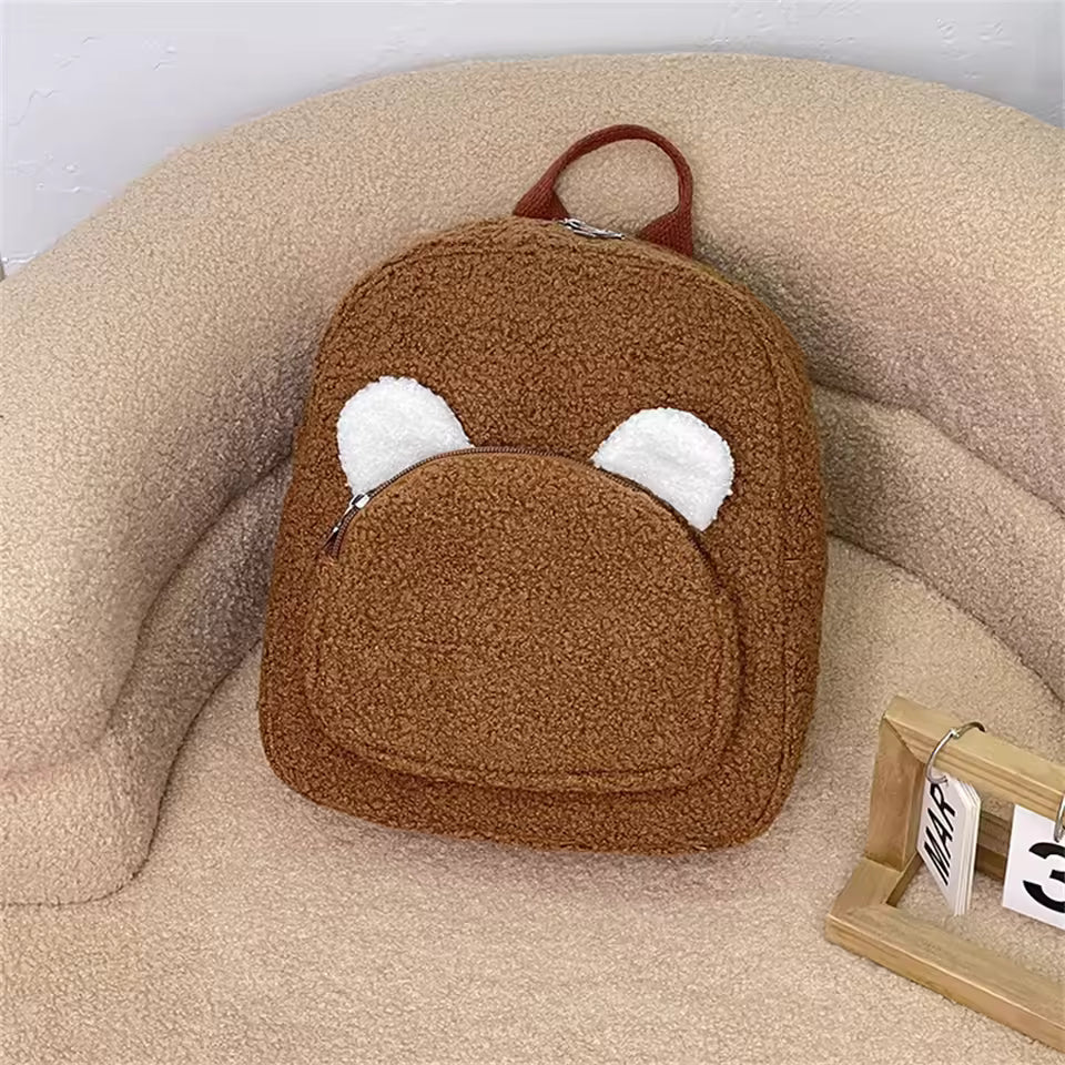 Cartoon Bear Plush Backpack