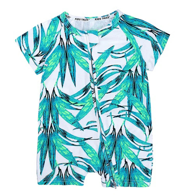 Baby-Strampler, kurzärmelig, Baumwolle, Unisex, bequemer Jumpsuit