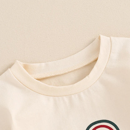 Zweiteiliger Regenbogen-Strampler für Babys