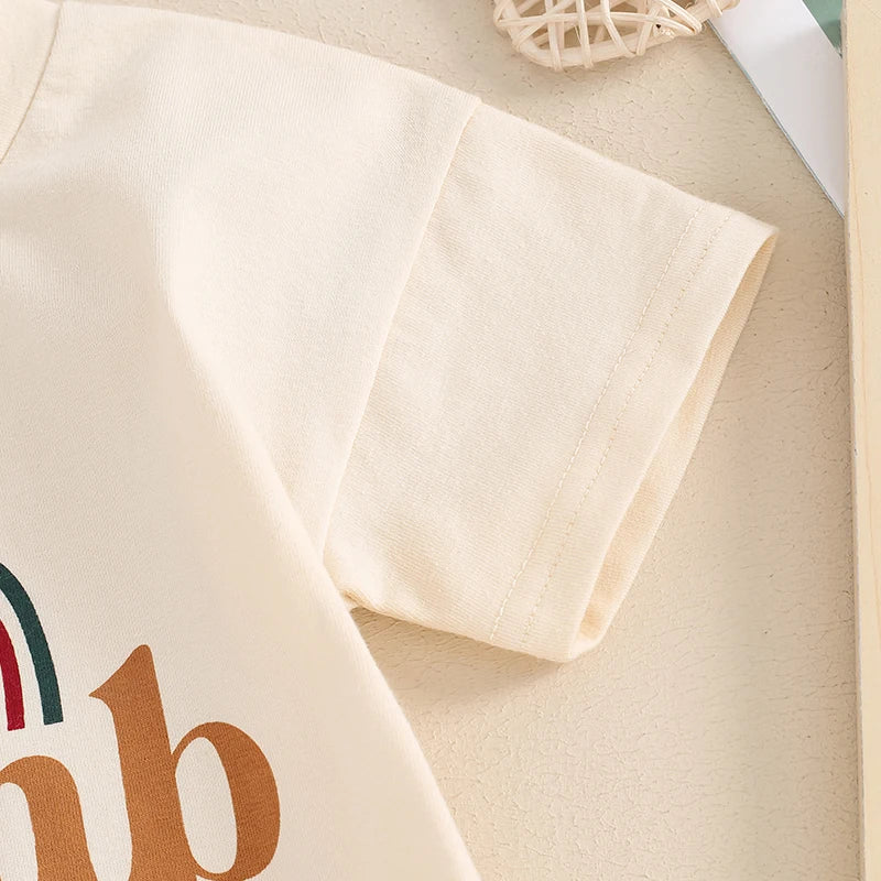 Zweiteiliger Regenbogen-Strampler für Babys