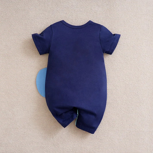 Baby-Jumpsuit mit 3D-Elefanten-Sommer-Strampler