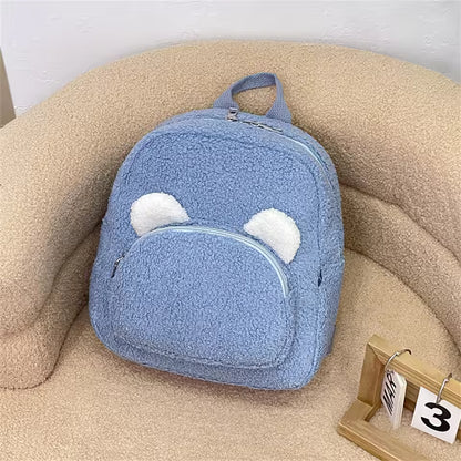 Cartoon Bear Plush Backpack
