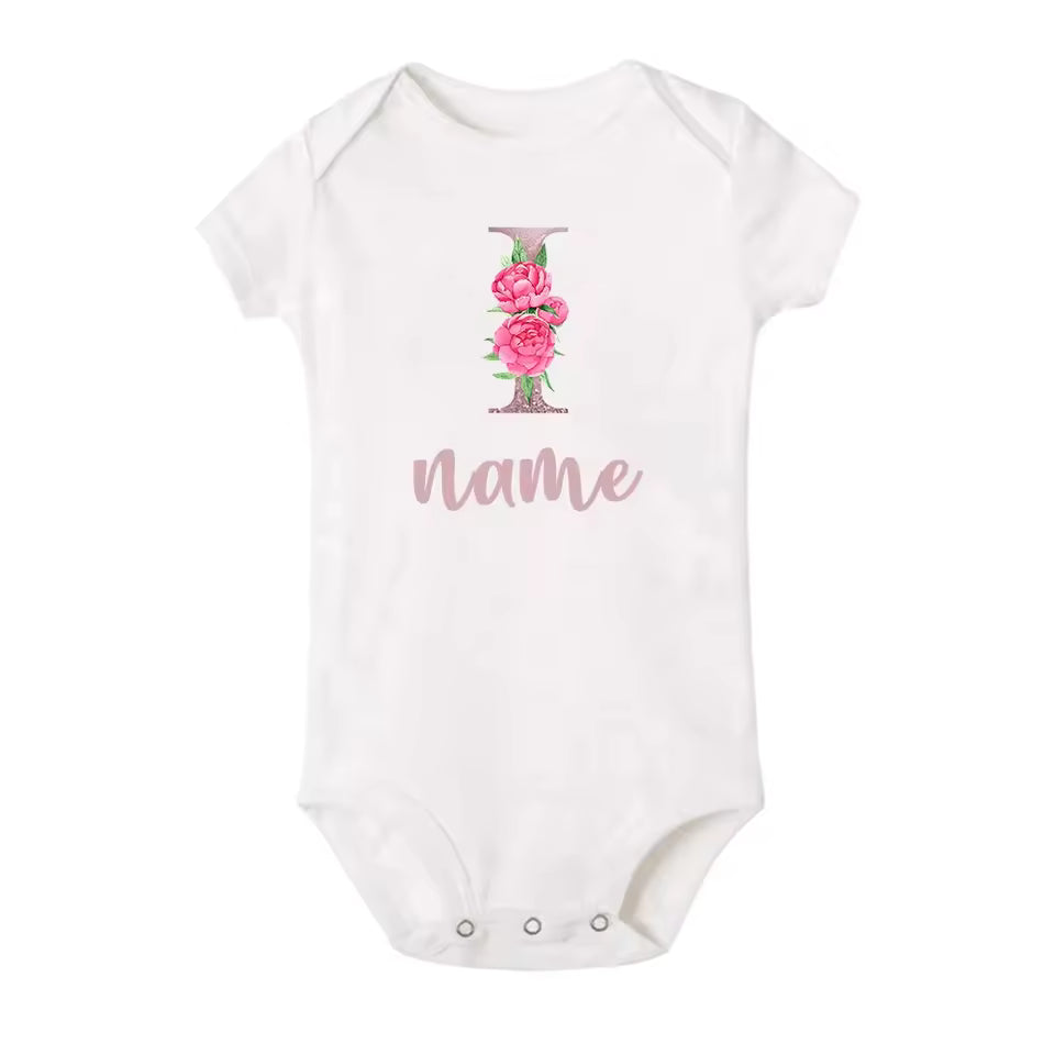 Newborn Name Romper