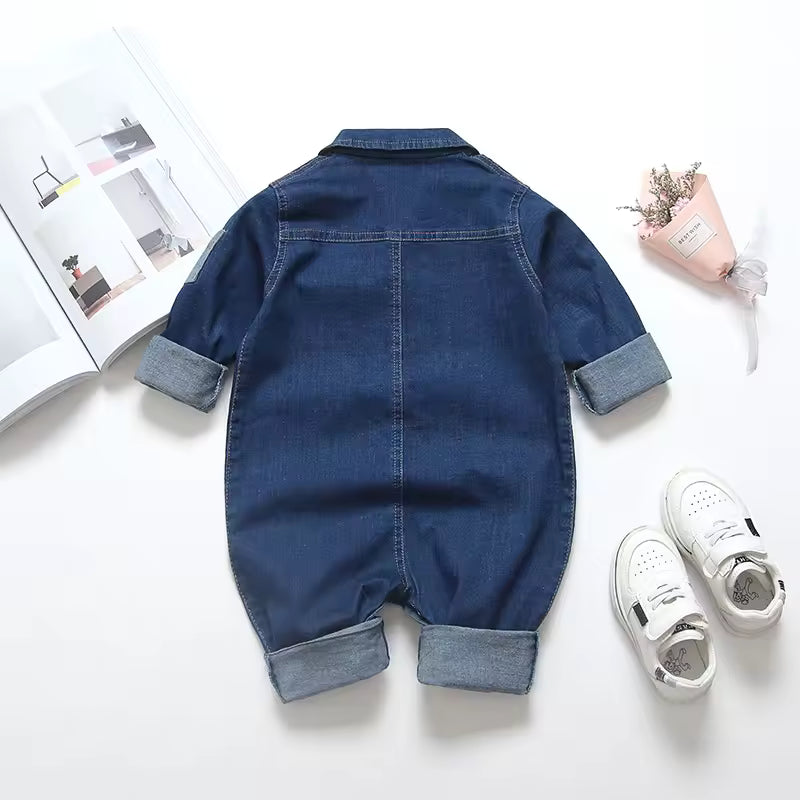 Jeans-Baby-Strampler