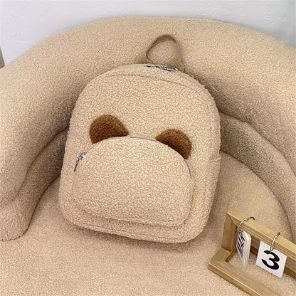 Cartoon Bear Plush Backpack