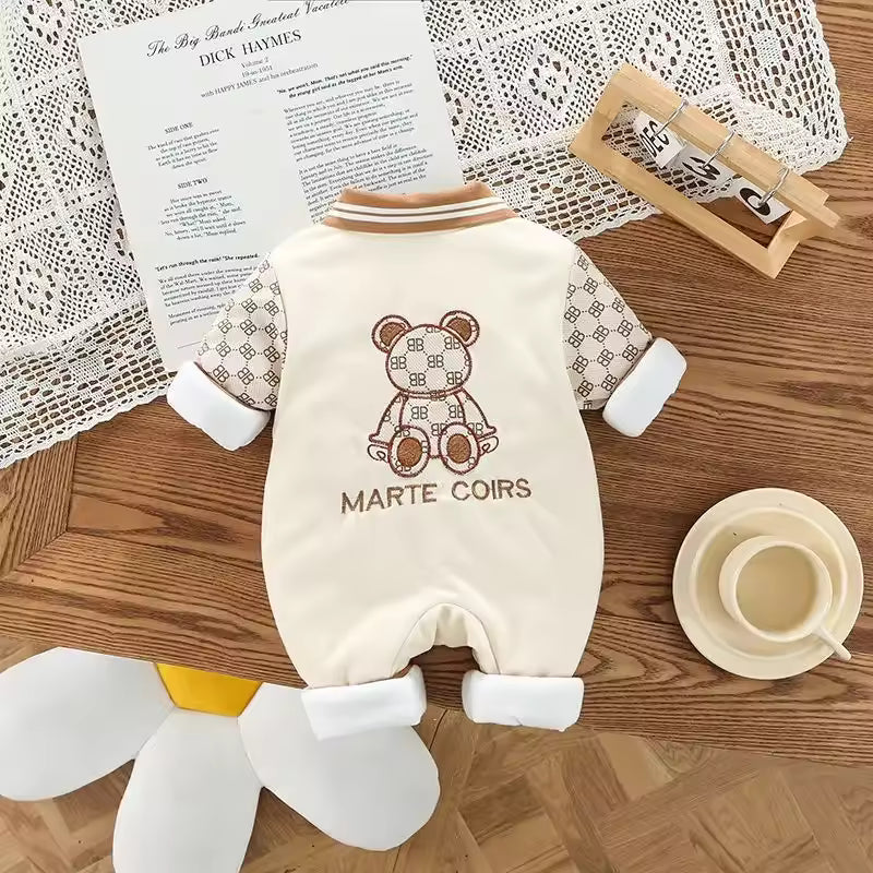 Warmer Baumwoll-Strampler für Jungen