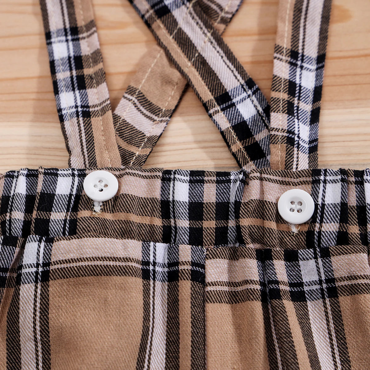 2-teiliges Baby-Set für Jungen: Bärenbody + Lätzchenhose