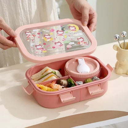 Lunchbox mit Cartoon-Motiven für Kinder