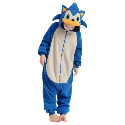 Kinder Igel-Einteiler Fleece-Pyjama Cartoon-Overall