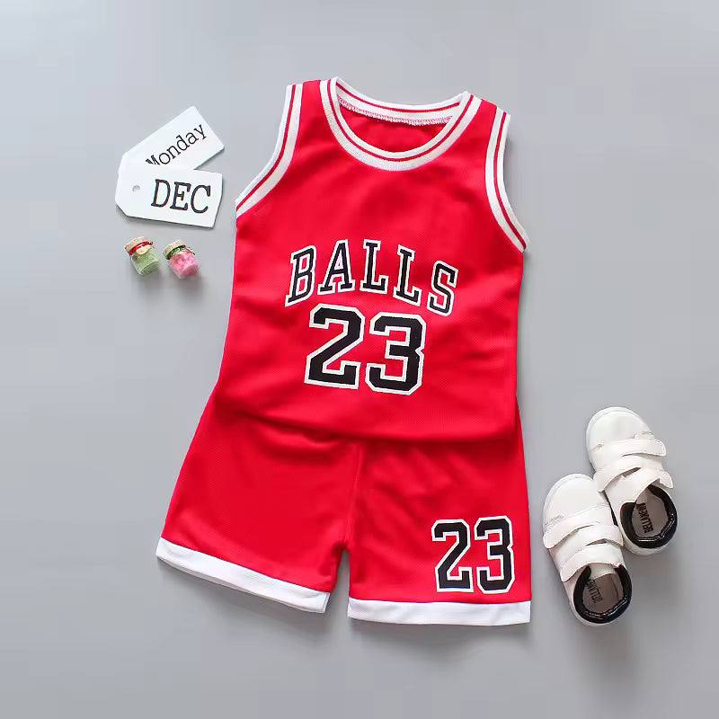 Toddler sports jersey and shorts set