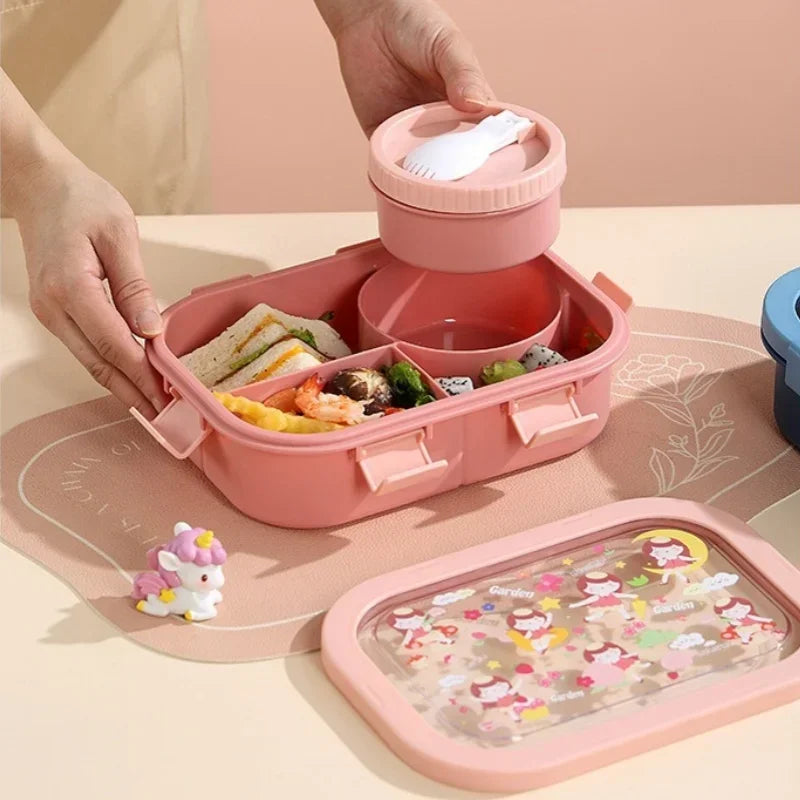 Lunchbox mit Cartoon-Motiven für Kinder
