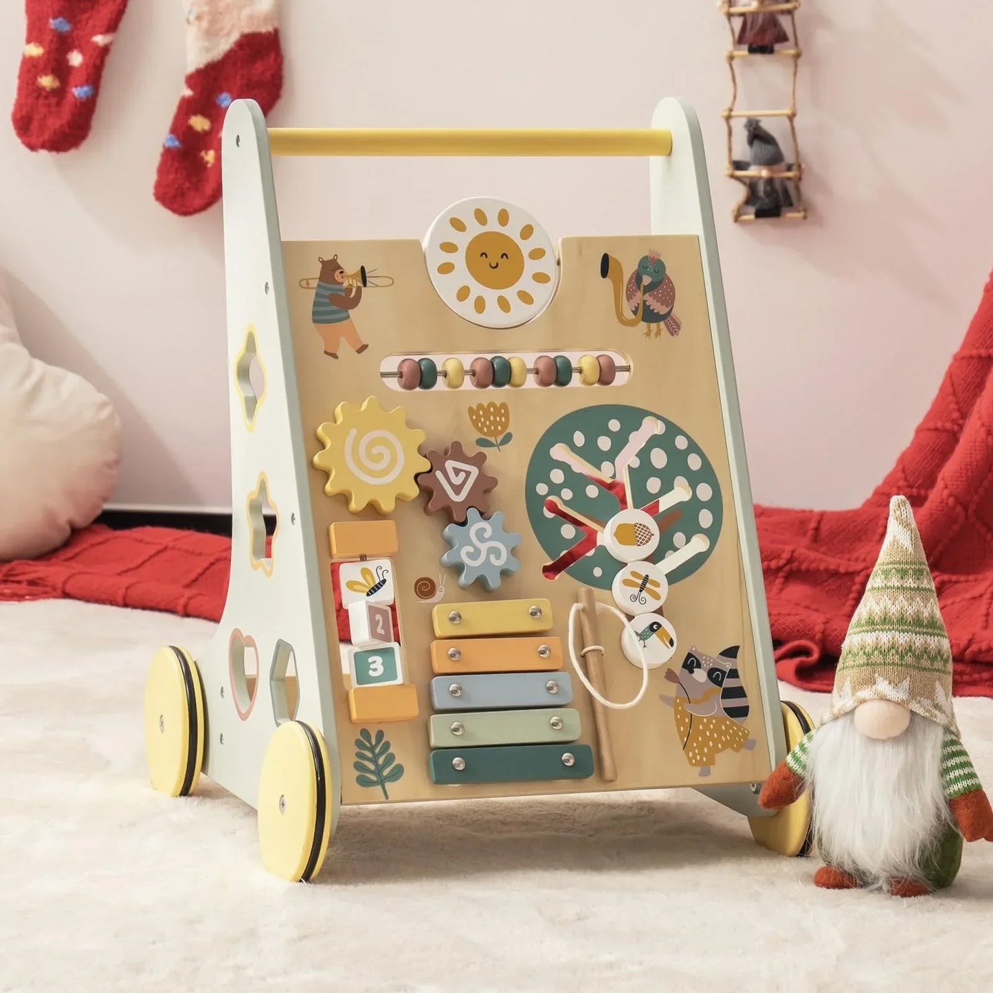 Lern-Spaziergang-Spielwagen