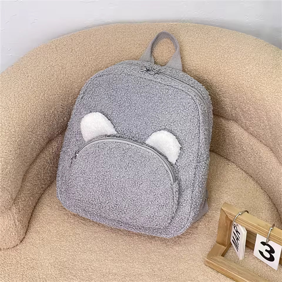 Cartoon Bear Plush Backpack