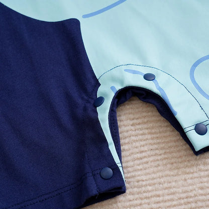 Baby-Jumpsuit mit 3D-Elefanten-Sommer-Strampler