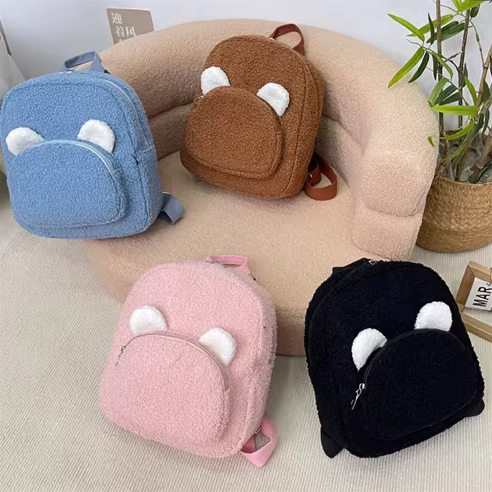 Cartoon Bear Plush Backpack