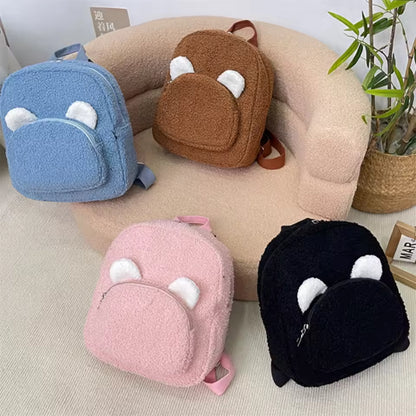 Cartoon Bear Plush Backpack