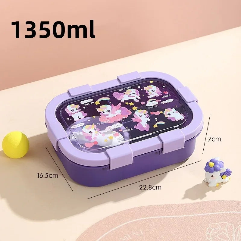 Lunchbox mit Cartoon-Motiven für Kinder