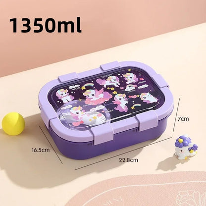 Lunchbox mit Cartoon-Motiven für Kinder