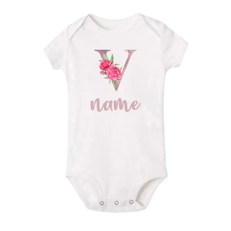 Newborn Name Romper