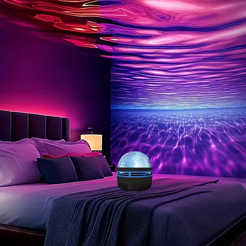Sleeping lamp with sea effect