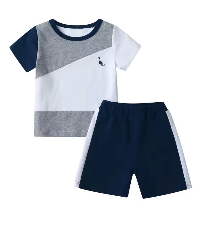 Baby boy Summer set 2-piece dino green/blue