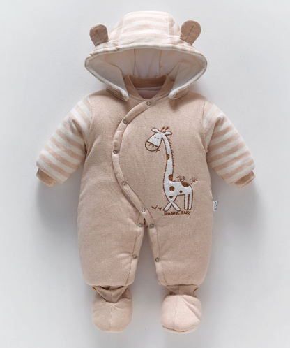 Newborn Baby Jumpsuit with Cartoon Print