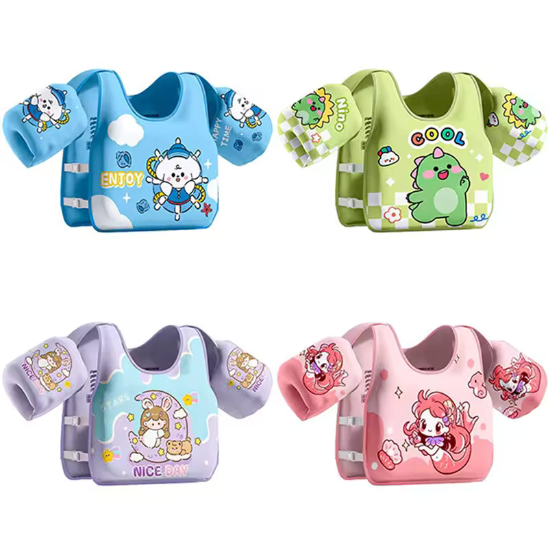 Kinderbadeanzug mit Cartoon-Aufdruck