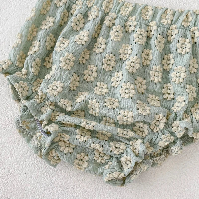 Knitted Set with Floral Jacquard