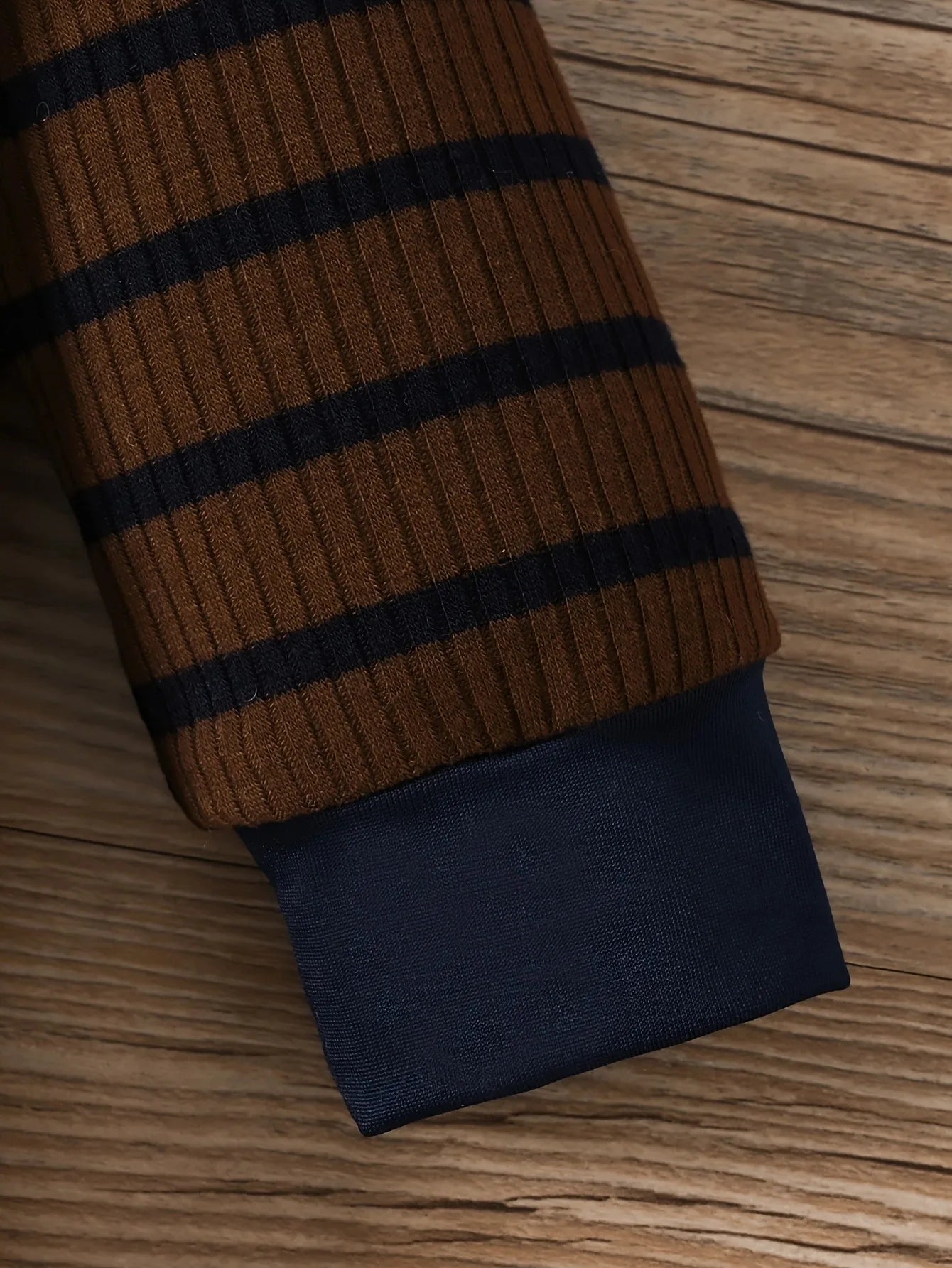 Baby-Jumpsuit Frühling &amp; Herbst, gestreift, blau, lange Ärmel