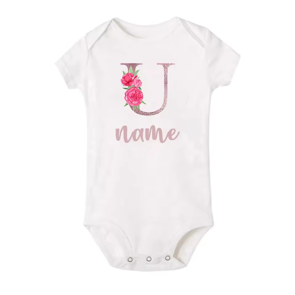 Newborn Name Romper
