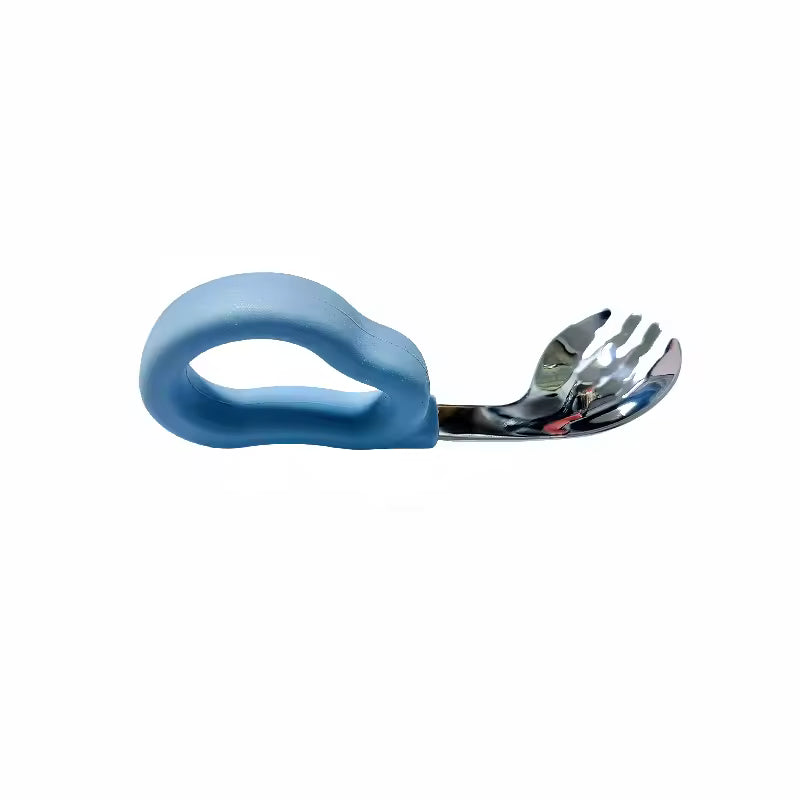 Weicher Silikonlöffel und -gabel für Babys