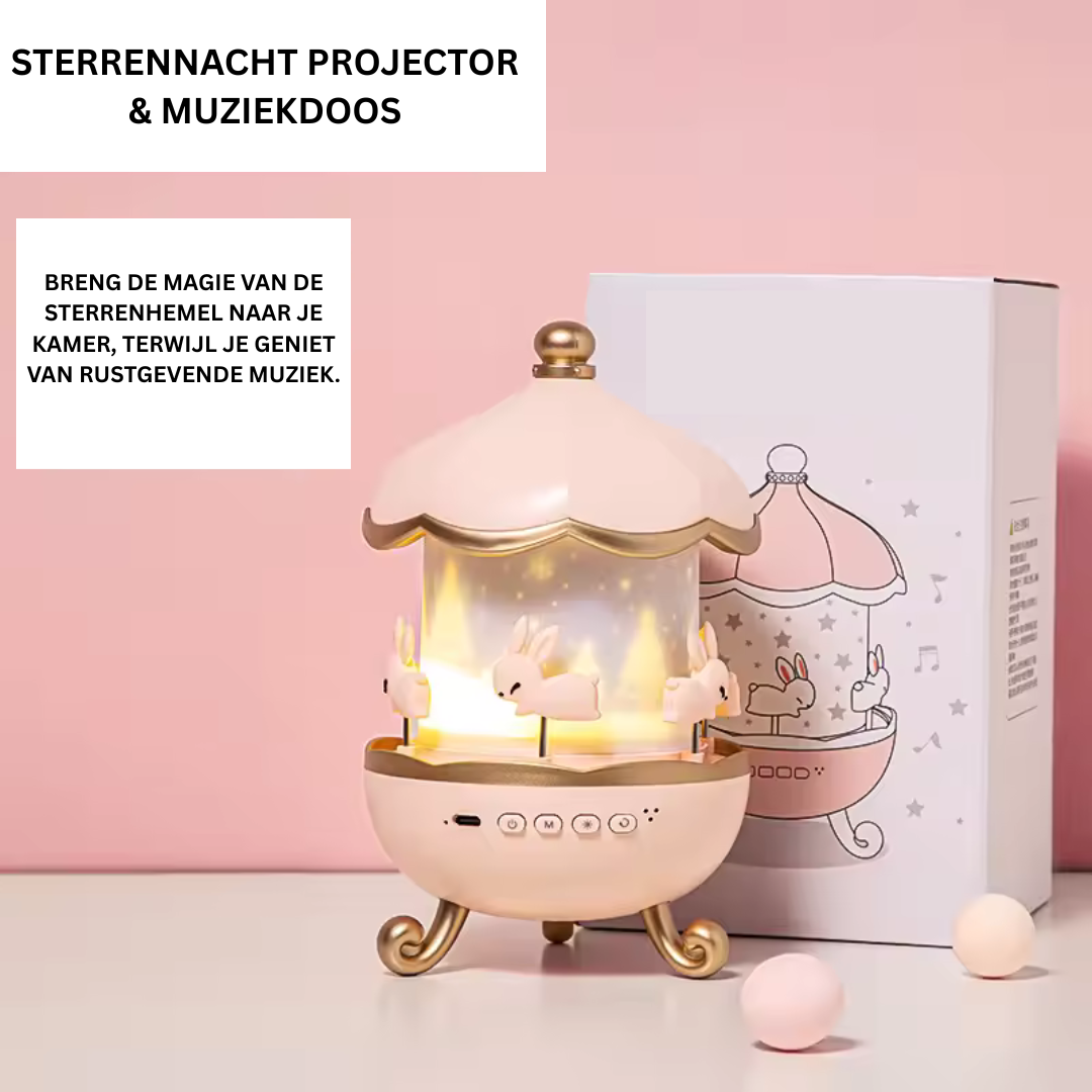 Sternennacht-Projektor &amp; Spieluhr
