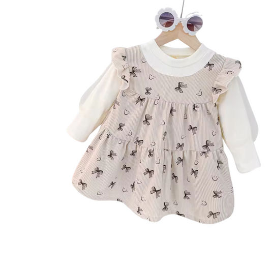 Weiches Kleid mit 2-in-1-Look