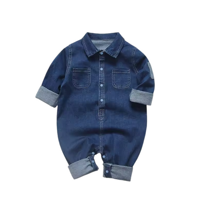 Jeans-Baby-Strampler